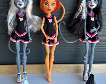 Monster High Fearleading Doll Set WereCat Sisters 11” Tall
