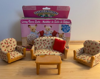 Calico Critters Living Room Suite with Box Epoch Co.