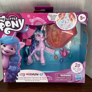My Little Pony Izzy Moonbow Crystal Adventure 3” Tall Toy with Accessories NIB NRFB Tea Party Surprise