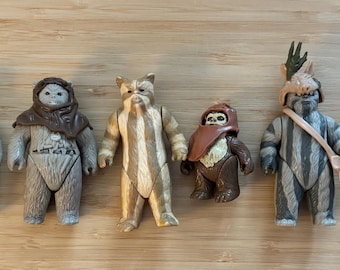Vintage 1980’s Star Wars Characters and Ewoks Choose From the Following
