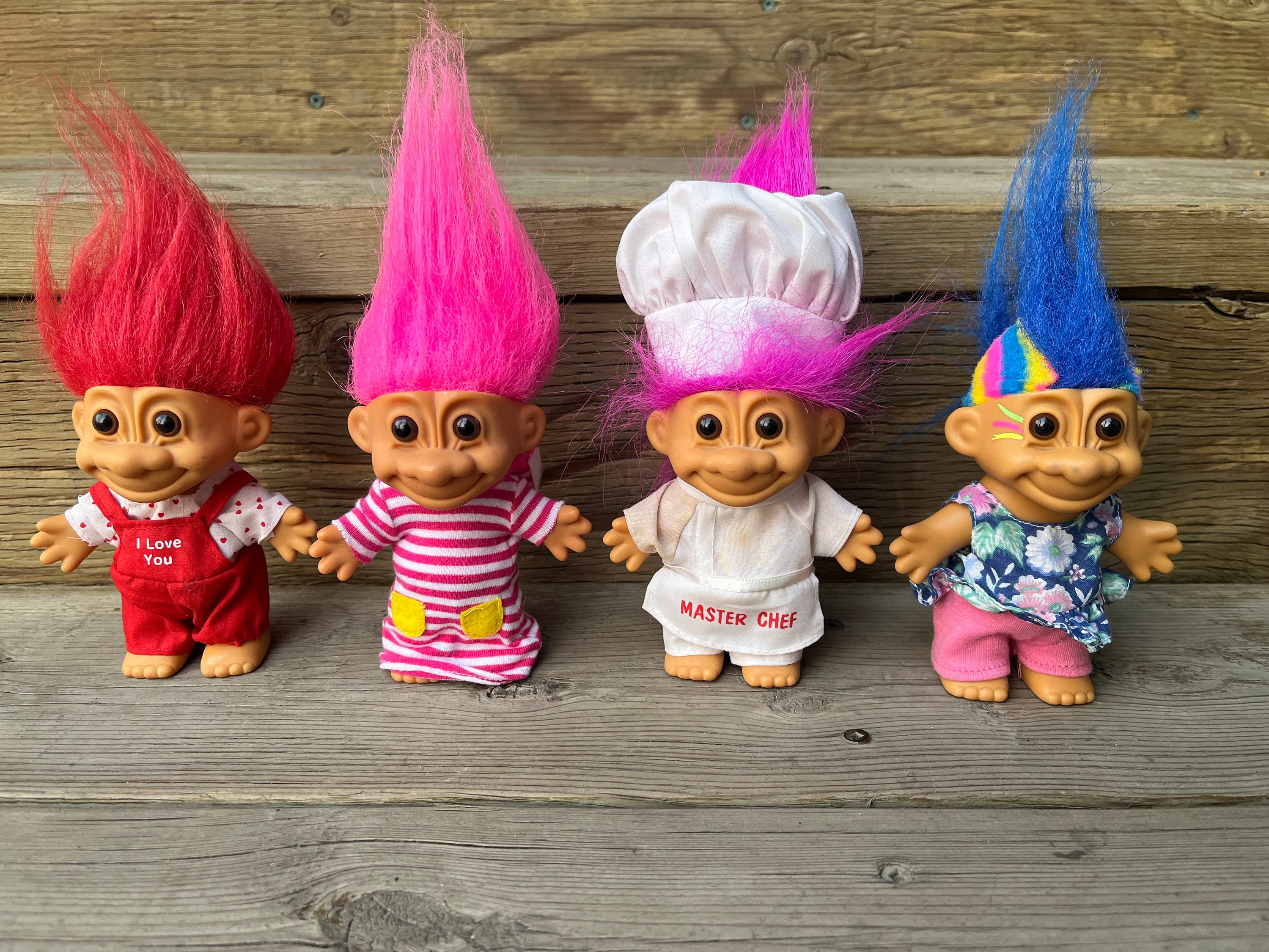 6 Pack Trolls Toys, Troll Dolls,Troll Action Figures-Animal Figure  Characters Toys (2.5-3inch)