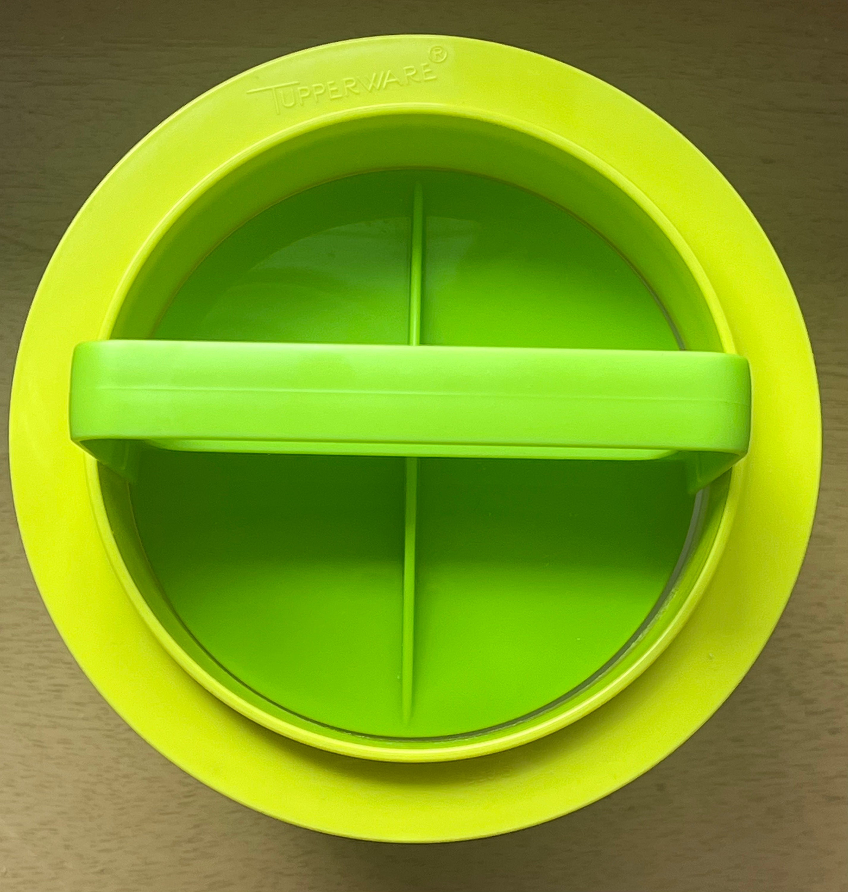 Vintage Tupperware Hamburger Maker 8 pièces blanc et violet - Presse, anneau, 6 compartiments de congélation 1925/1926/1927 Sans couvercle Rose Patty Press Grande - France