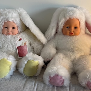 Vintage Anne Geddes Baby Bunny 1997 12” - 14” Tall
