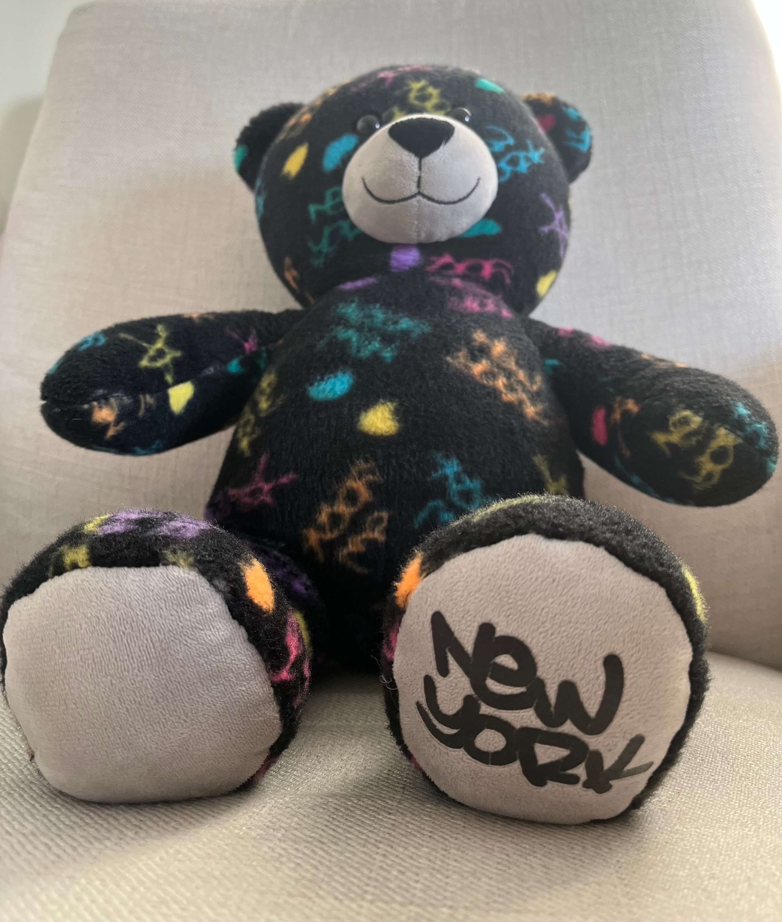 Build a Bear Workshop 16” New York Teddy Bear Black With