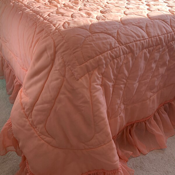 Ruffle Bedspread Etsy