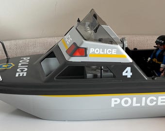Playmobil 3479 Vintage 1984 - Plongeurs Et Bateau Zodiac - Complet Excellent état