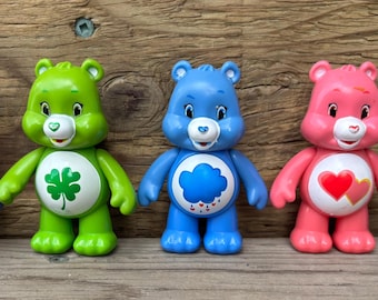 ケアベアフィギュア 高さ3インチ 可動式アーム、ハーモニーベア