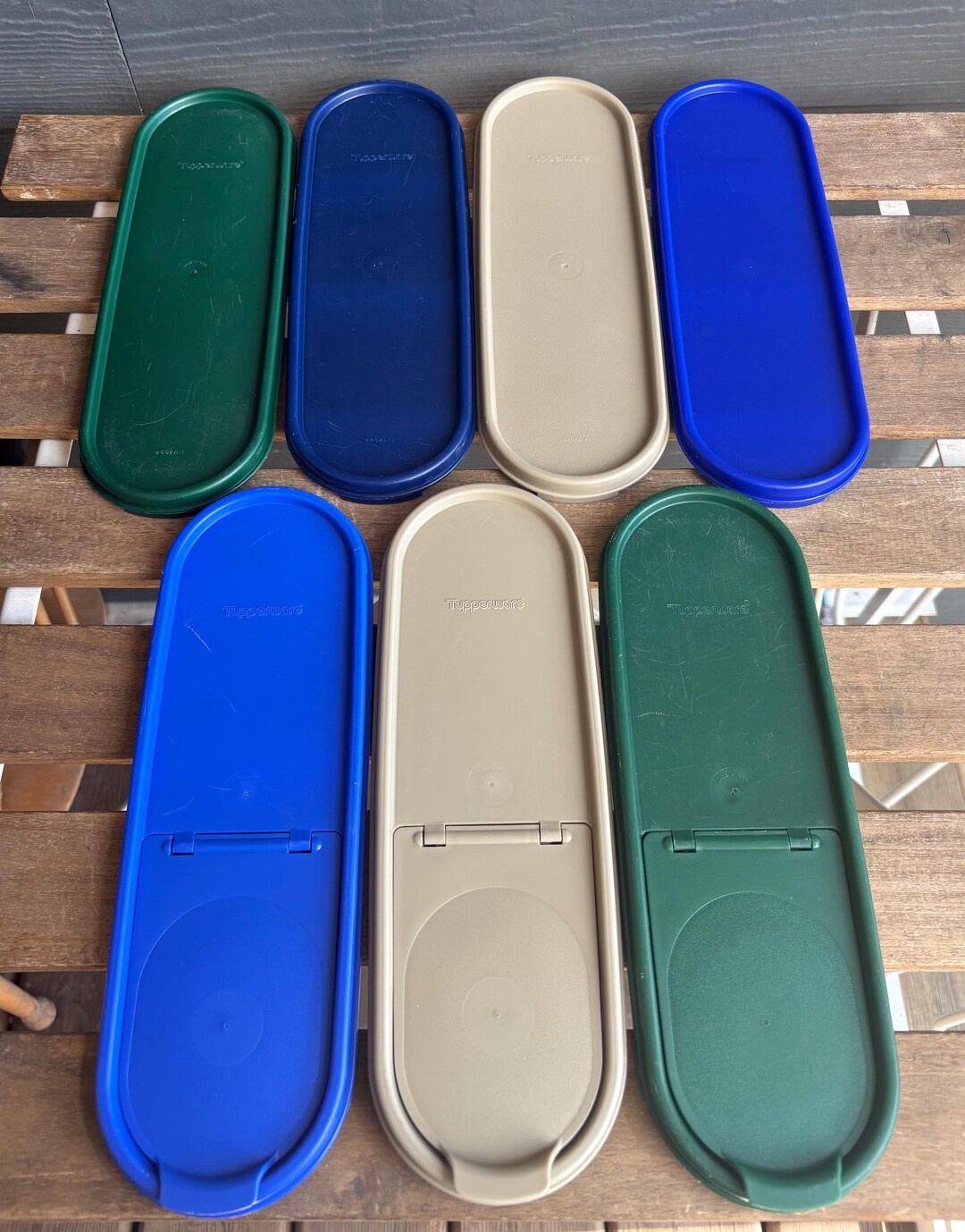 Tupperware Modular Mates Replacement Lids 2402. Flip Top Numbers: 2240/ ...