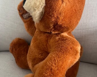 Vintage 1989 Zeddy Teddy 13” Sitting Bear Cuddle Wit Creation