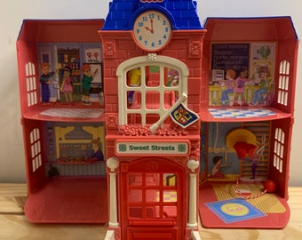 Fisher Price Mattel 2002 Sweet Streets Dollhouse School Playset Nostalgia