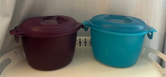 Vintage Tupperware Microwave Rice Cooker 2.2L, With Foam Catcher