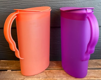 Jarra para jugo Tupperware Impressions con tapa basculante de 2,1 L, 8-3/4 tazas Jarra 3333/3334 ELIGE entre