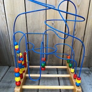 Laberinto de cuentas de madera Educo, juguetes educativos, juguete