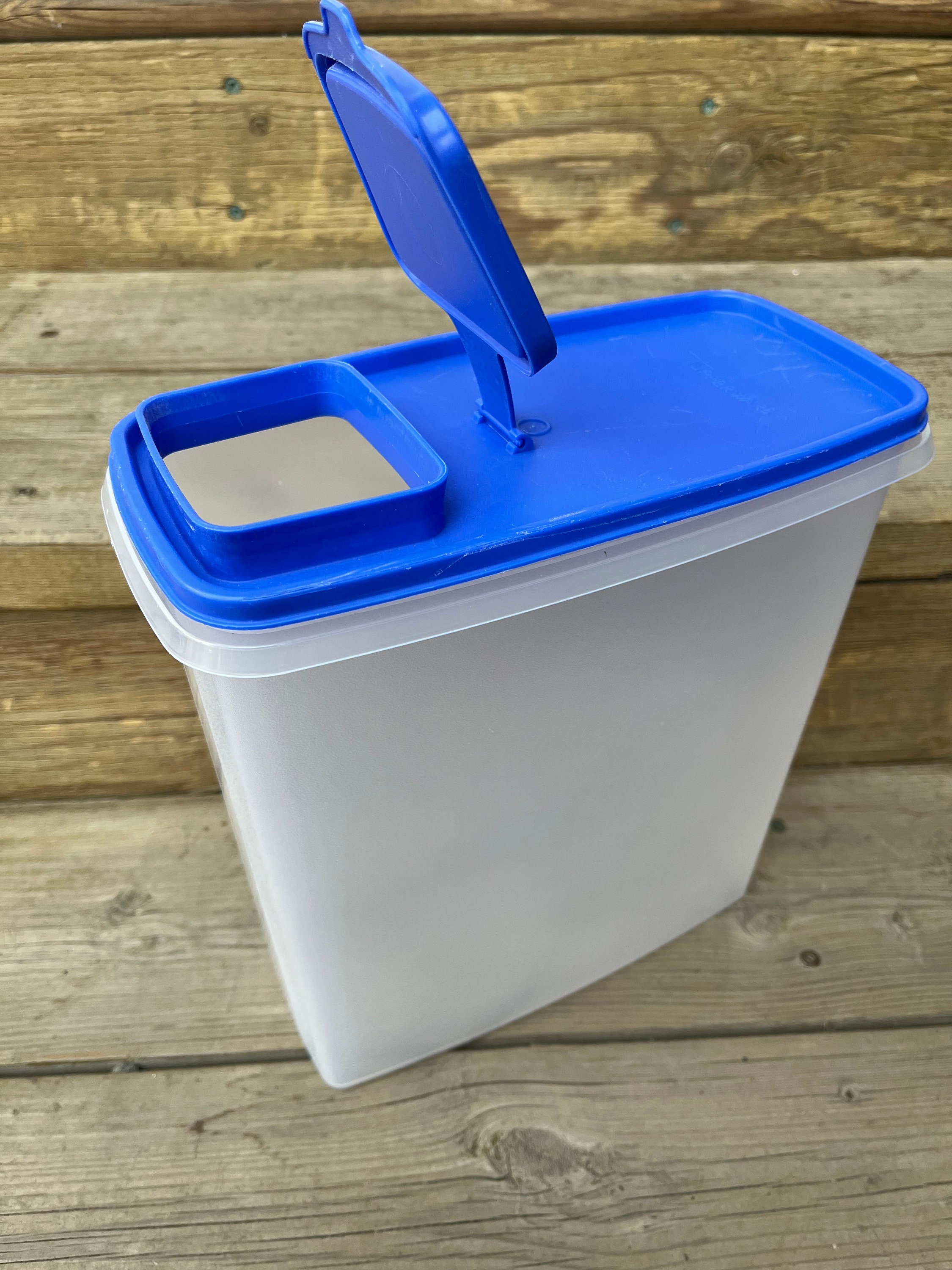 Vintage Tupperware Modular Mate Clear Container 1588 Blue Lid 1589