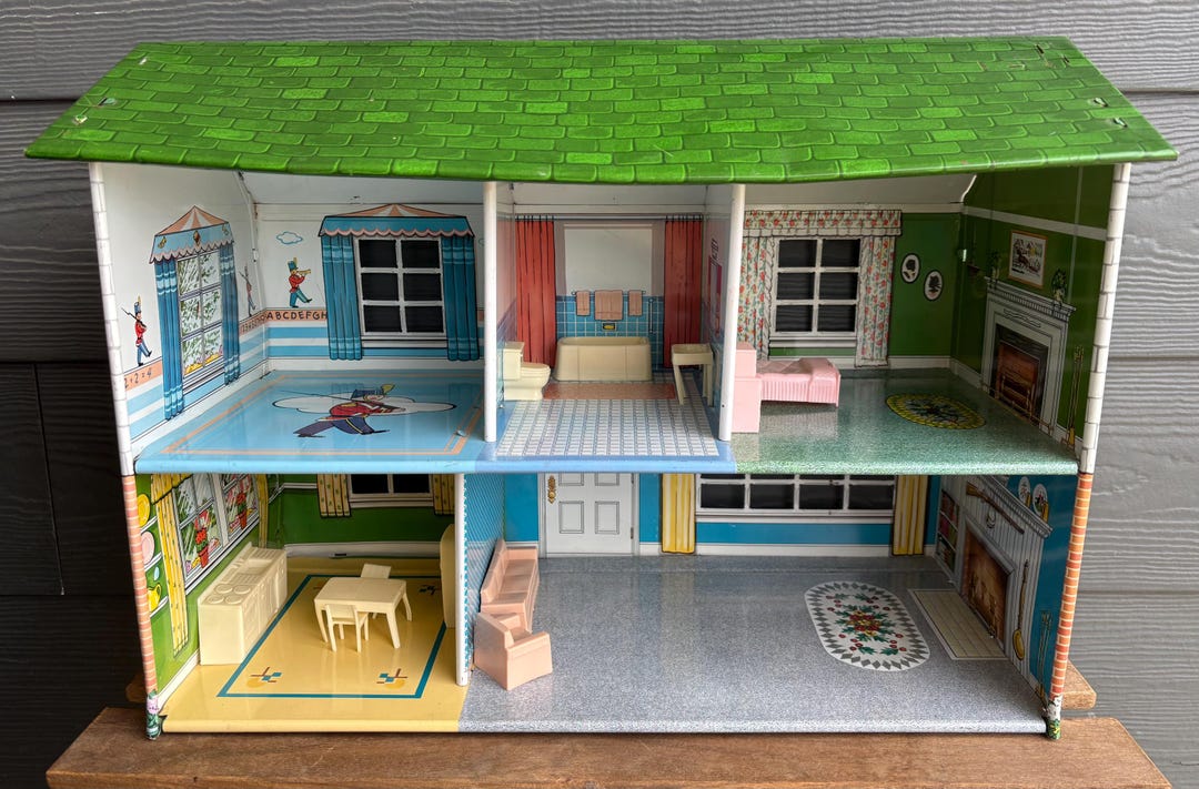 KidKraft Casa delle Bambole Poppy con Porta e Finestre Funzionali - Legno bambina