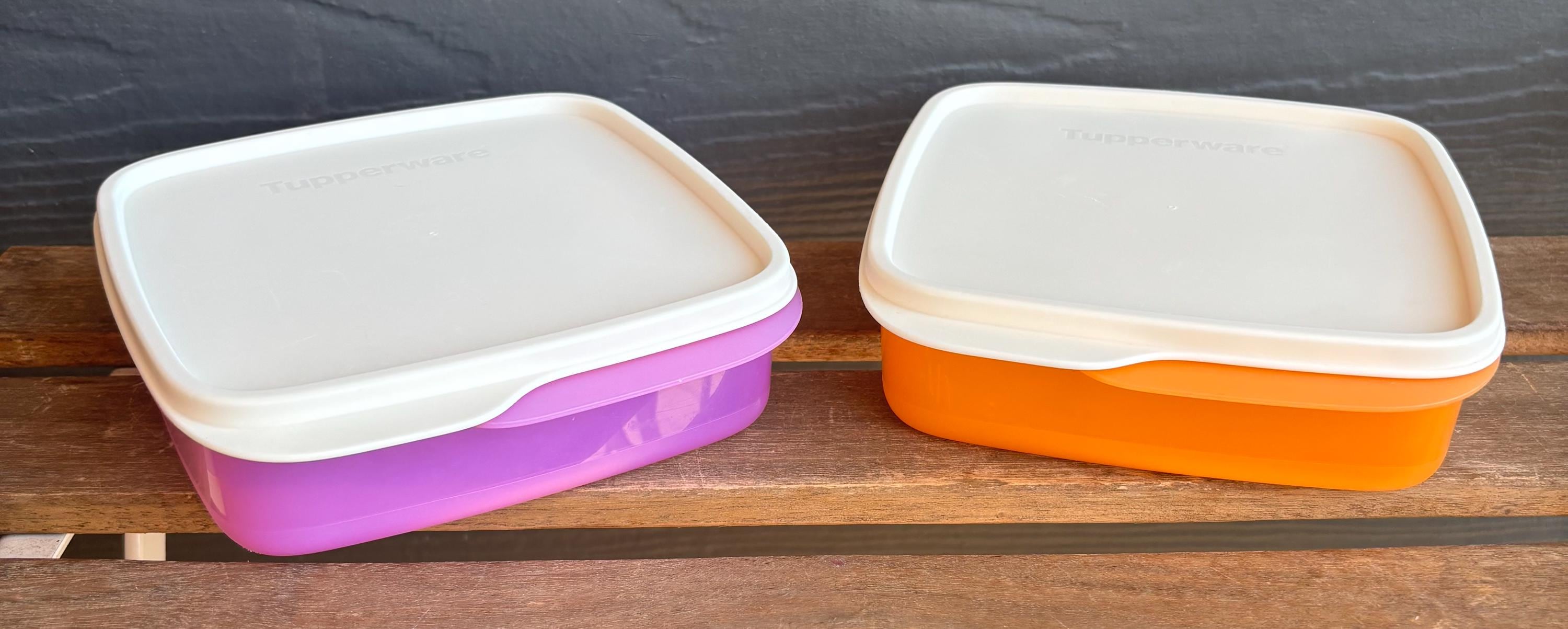 Tupperware Lunch-it Divided Container 7503 / 7404, 550 Ml Snack Container Lunch Box