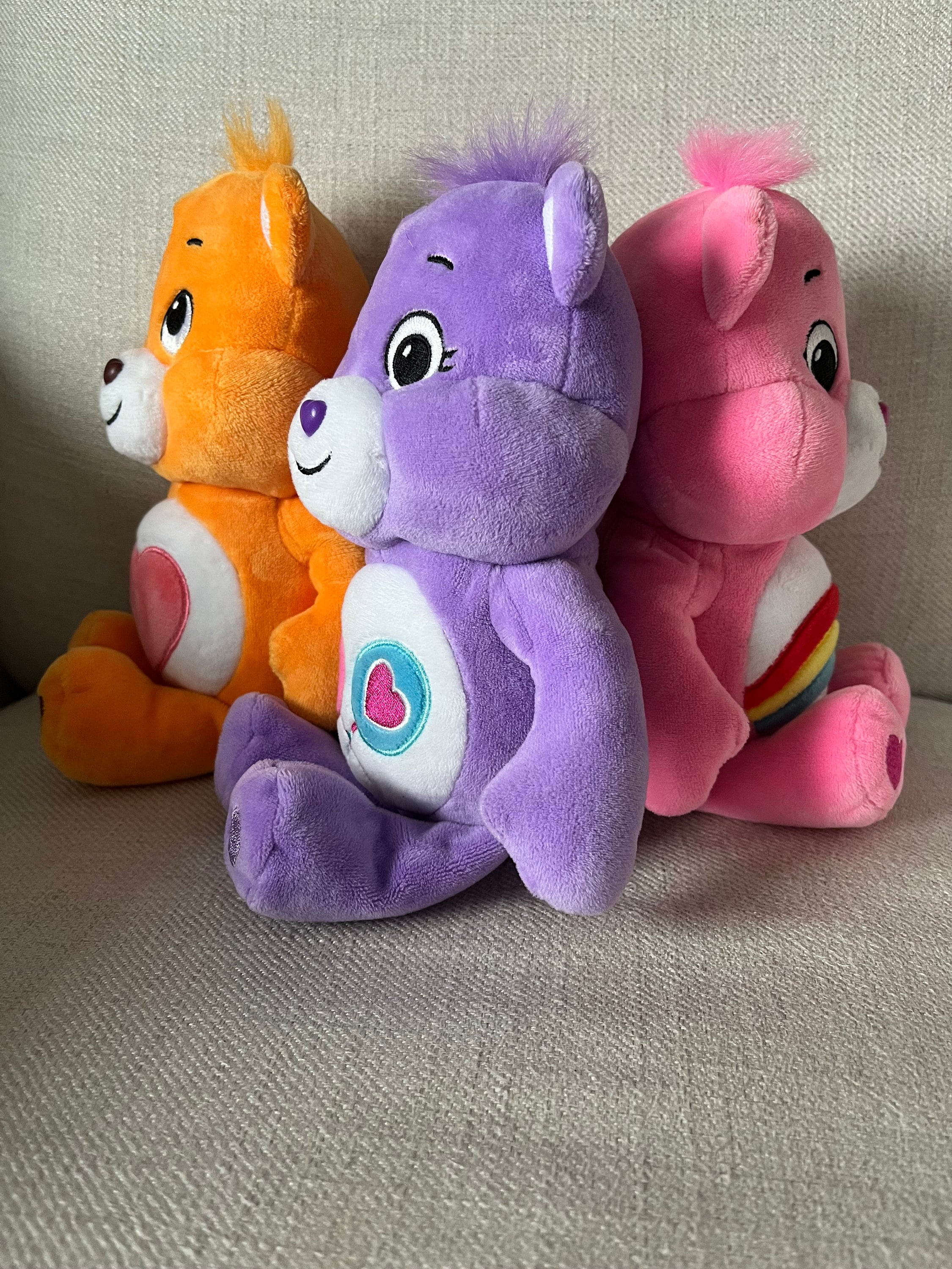 Basic Fun Care Bears Bisounours Lot De 5 Mini-Peluches - Ours Câlin, Rieur, Porte-Bonheur, Grognon Et Harmonie