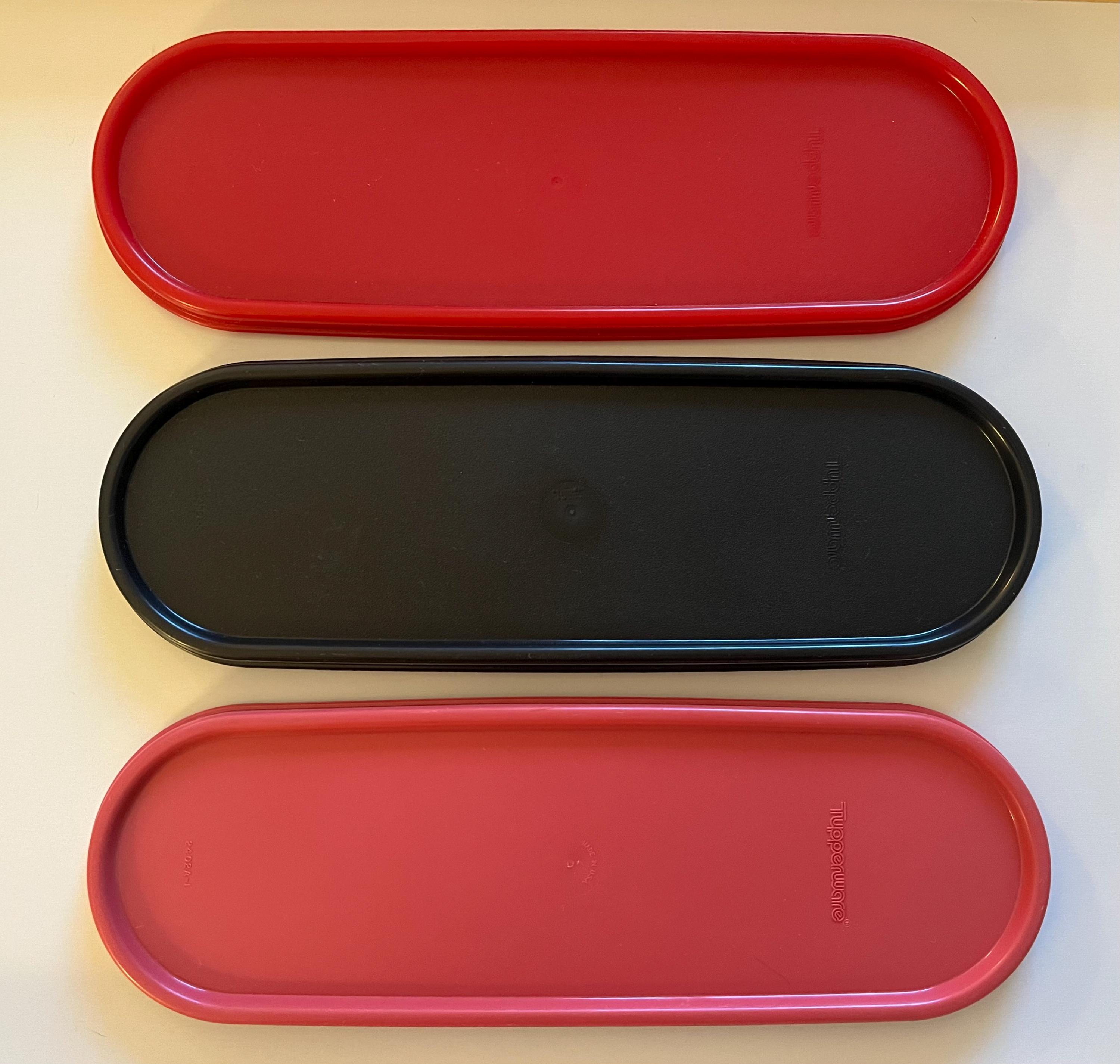 Tupperware Modular Mates Replacement Lids 2402. Red Flip Top