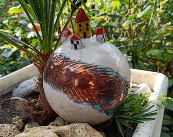 Muttertag, Keramik . Garten Dekoration, Geschenk, handgefertigt, Raku-Keramik, Dekoration, Unikat