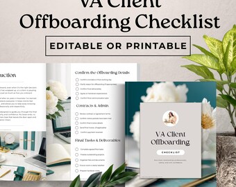 VA Client Offboarding Checklist | Virtual Assistant End Contract (Digital Download-VA03)