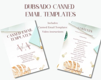 Dubsado Canned Email Templates, Business Emails, Onboarding Process, Email copy - DUB01