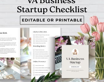 VA Business Startup Checklist | Virtual Assistant Guide Digital Download-VA01