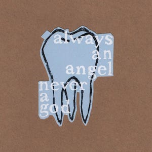 Sticker Boygenius - Pas assez fort (toujours un ange, jamais un dieu) dessin de dent