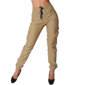 Pantalones Tipo Cargo Pantalones cargo para mujer Cintura elástica