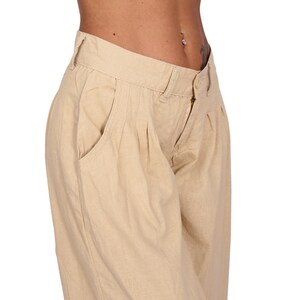 Women's Light Summer Pants Beach Linen Look Harem Aladin Ali Baba Bloomers Pluder 88371 image 5