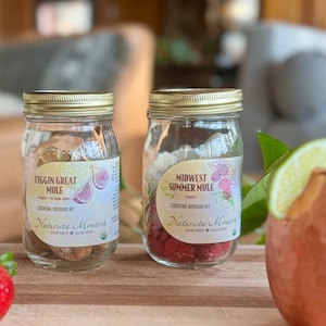 2 Cocktail Infusion Jars - Northwoods Handcrafted - Organic & Local Ingredients
