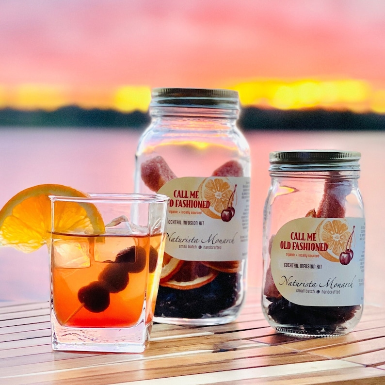 Old Fashioned - BEST SELLER - A True Wisconsin Northwoods Cocktail Infusion Kit - Handcrafted - Organic and Locally Sourced Ingredients image 1