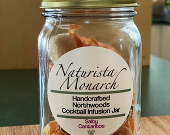 Salty Cantaritos - Handcrafted Cocktail Infusion Jar - Twist on a Paloma - Crafted from Organic Ingredients - Mother’s Day Gift