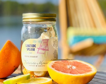 Lakeside Splash - Cocktail Infusion Kit - Organic Ingredients - Paloma, Margarita or Citrus Cocktail