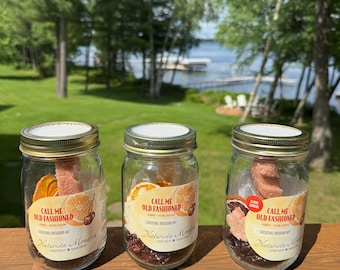 Old Fashioned Trio - BEST SELLERS - True Wisconsin Northwoods Cocktail Infusion Kit - Handcrafted - Organic and Locally Sourced Ingredients