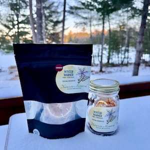 Winterwärmer - Northwoods Handgefertigtes Cocktailinfusionsglas