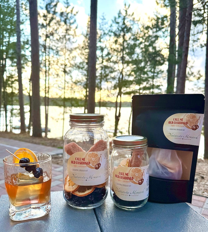 Old Fashioned - BEST SELLER - A True Wisconsin Northwoods Cocktail Infusion Kit - Handcrafted - Organic and Locally Sourced Ingredients image 7