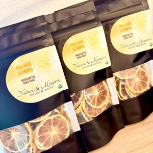 Dried Lemons, Organic, Vegan, Dehydrated