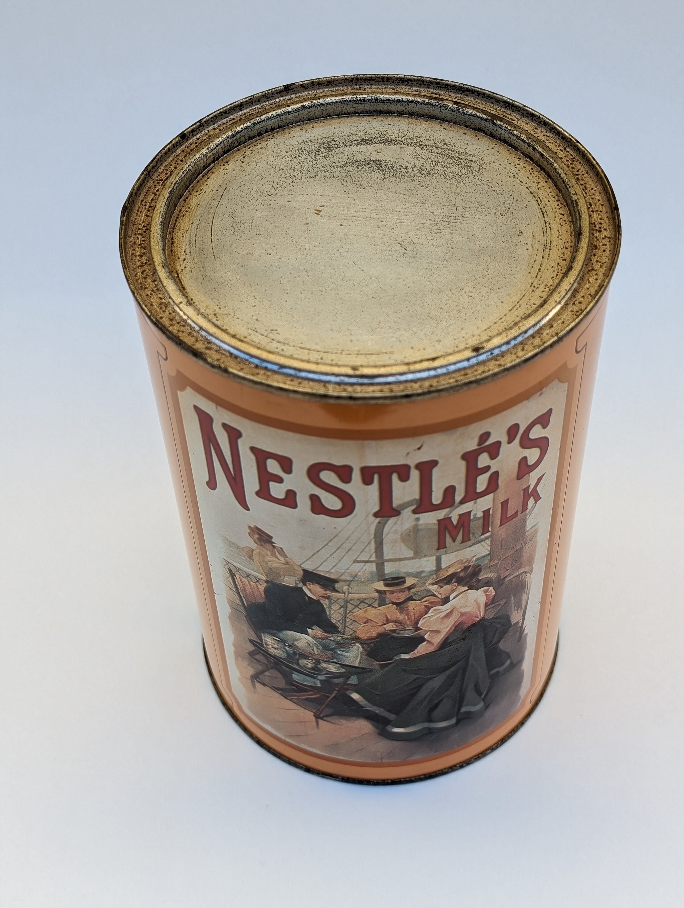 80年代ヴィンテージコレクターズアイテム ネスレミルク ラージ缶