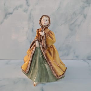 Vintage Royal Doulton HN2919 Rachel Woman in Yellow Dress Large Figurine
