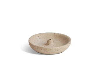 Travertine Incense Holder Plate