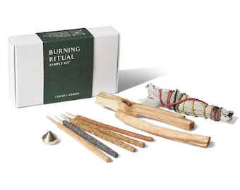Sacred Burning Ritual Kit - Incense, Palo Santo & Sage