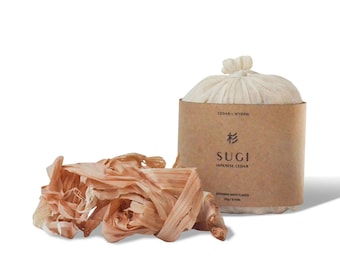 Copos de baño de cedro japonés Sugi