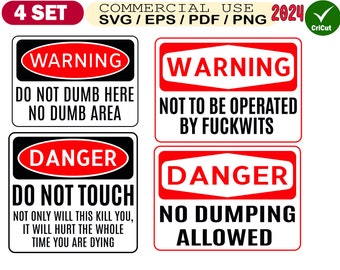 Warning Sign svg, Warning svg, svg, cricut cut file svg, funny warning stickers svg for cricut, warning bundle svg