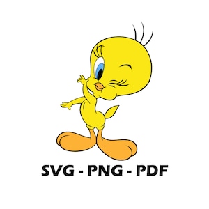 Canary - 5, canary svg, canary pdf, canary png, canary CriCut svg, yellow canary svg file, Tweety clipart, Tweety svg