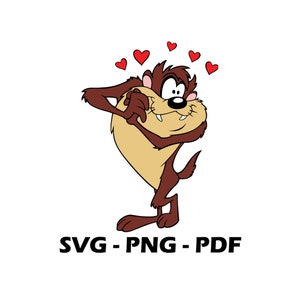 Diavolo della Tasmania - 2, diavolo della Tasmania svg, diavolo della Tasmania pdf, diavolo della Tasmania png, diavolo della Tasmania CriCut svg, Taz cricut, Taz svg