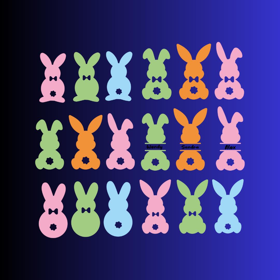 Bunny SVG Bundle | Easter Bunny Clipart | Cute Rabbit PNG | Bunny ...