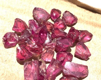 Natural Reddish Purple Garnet Rough, Faceting Gemstone, Jewelry Making