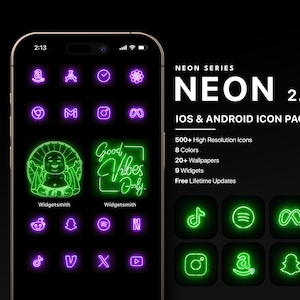 Gruseliges Neon iOS Icon-Pack, Halloween iOS Icon-Pack, Gruselige Saison Icon-Pack, Minimal iOS Icon-Pack, Cyberpunk Icon-Pack, Halloween iOS Icons
