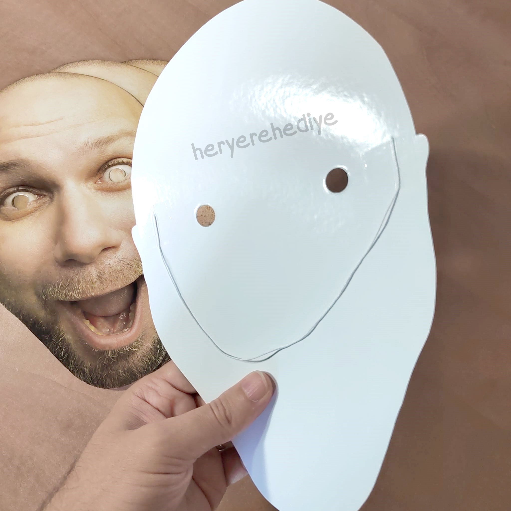 Personalized Photo Face Mask, Custom Printed Cartboard - Etsy