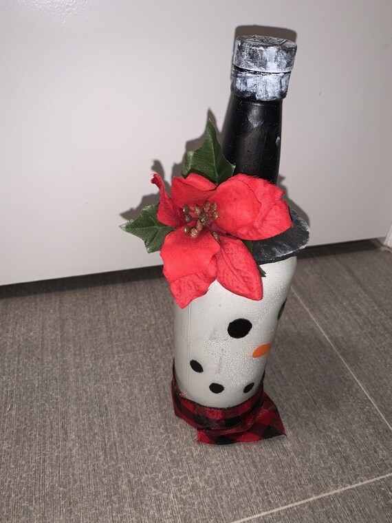 12x Gemischt Weihnachten Weihnachtsmann Grinch Weinglas Flasche